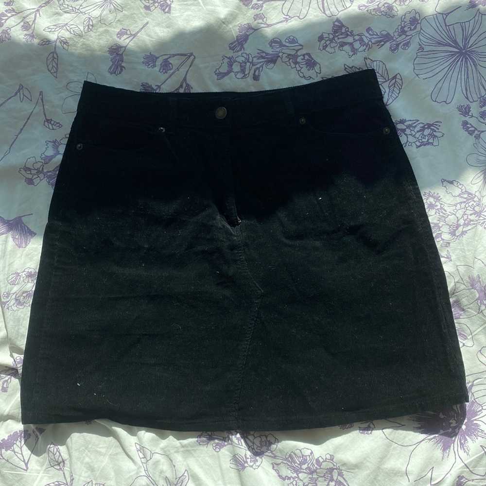 Corduroy mini skirt